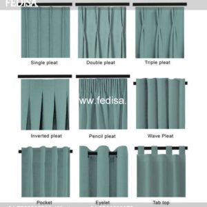 Grey Geometric Curtains Blackout Curtains Door Curtains