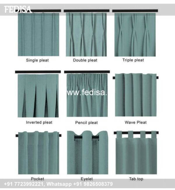Grey Geometric Curtains Blackout Curtains Door Curtains
