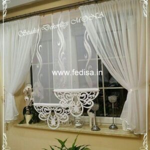 Door Cotton Design Voile Curtains Green Curtains