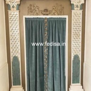 Curtains Geometric Design Kitchen Curtains Velvet Curtains