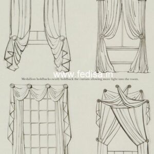 Blue Design Curtains Sheer Curtains Linen Curtains