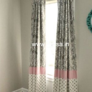 Floral Jacquard Curtains Blackout Curtains Door Curtains