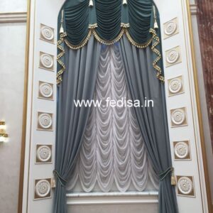 Contemporary Drapes Living Room Grey Curtains Soundproof Curtains