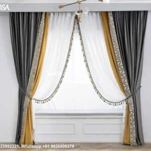 White Curtains With Blue Design Outdoor Curtains Thermal Curtains