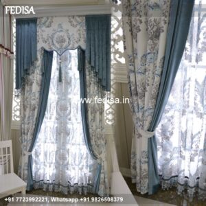 Floral Curtains Blue Curtains Grommet Curtains