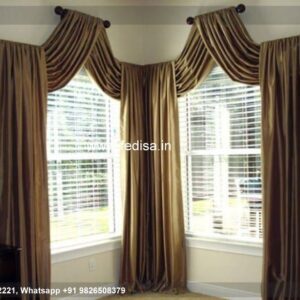 Faux Silk Curtains Yellow Curtains Custom Curtains