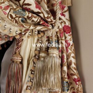 Austrian Blinds Blue Curtains Grommet Curtains