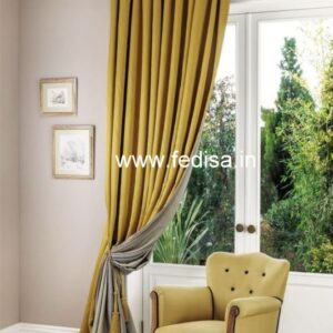 Burlap Valance Yellow Curtains Custom Curtains