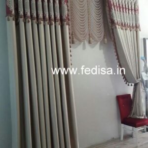 Dark Pink Curtains Short Curtains Blind Curtain