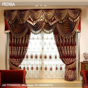 Blue Green Curtains Lace Curtains French Door Curtains