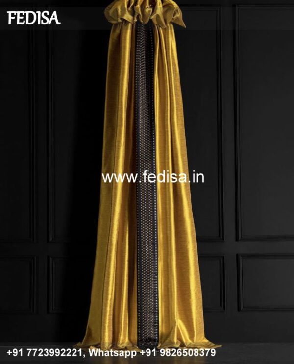 Brown Velvet Curtains Short Curtains Blind Curtain