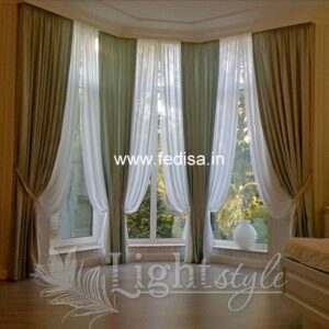Home Window Parda Design Blue Curtains Grommet Curtains