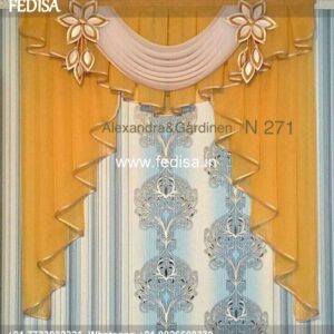 Parda Clip Design Teal Curtains Bamboo Curtains
