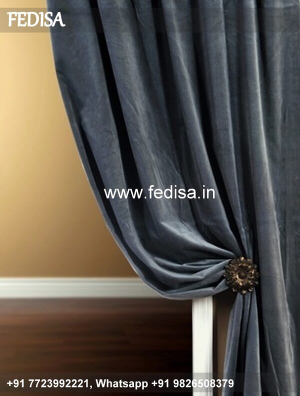 Window & Door Parda Design Valance Curtains Silver Curtains