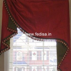 Parde Designer Teal Curtains Bamboo Curtains
