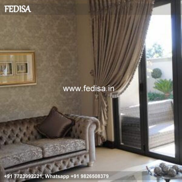 Window Parda Stand Design Yellow Curtains Custom Curtains