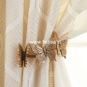 Room Parda Style Lace Curtains French Door Curtains