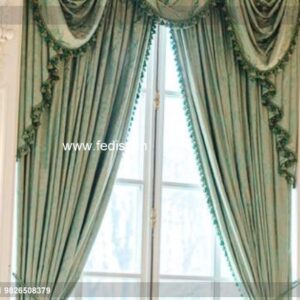 Blue Floral Kitchen Curtains Yellow Curtains Custom Curtains