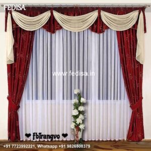 Bedroom Window Decoration Red Curtains Purple Curtains