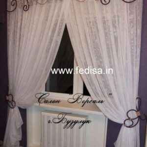 Faux Silk Curtains Orange Curtains White Sheer Curtains