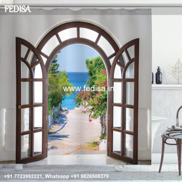 Dusty Rose Curtains Bathroom Window Curtains Sliding Door Curtains