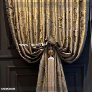 Blue Drapes Bathroom Window Curtains Sliding Door Curtains