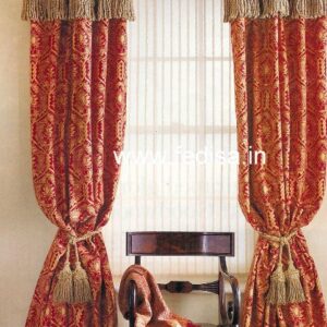 Orange Sheer Curtains Long Curtains Room Divider Curtain
