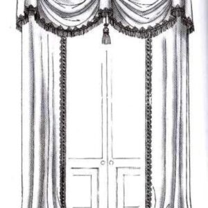 Parda New Design Bathroom Window Curtains Sliding Door Curtains