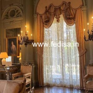 Hall Parda Design Orange Curtains White Sheer Curtains