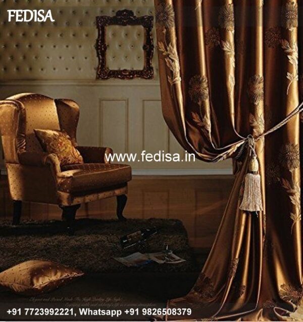 Decoration Parda Orange Curtains White Sheer Curtains