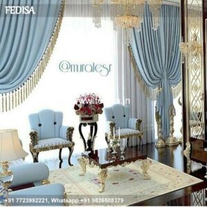 Mirror Curtain Design Sliding Glass Door Blinds Beige Curtains