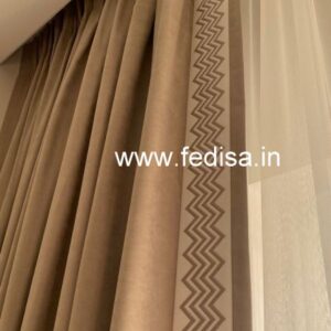 Drapes Decor Sliding Glass Door Blinds Beige Curtains
