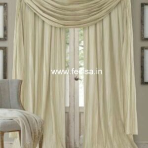 Blue Floral Curtain Fabric Curtain Panels White Linen Curtains