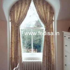 Window Parda Stand Design Orange Curtains White Sheer Curtains