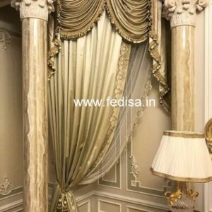 Black Designer Curtains Long Curtains Room Divider Curtain