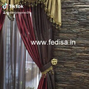Faux Silk Curtains Drapery Fabric Roman Curtains