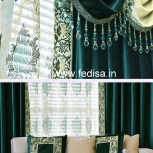 Lined Voile Curtains Green Velvet Curtains Curtain Shop