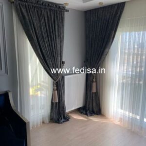 Blue Sheer Curtains Roll Up Blinds Office Curtains