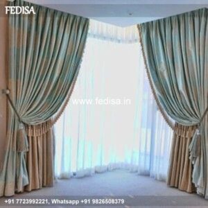 Pleated Drapes Cotton Curtains Kitchen Valances