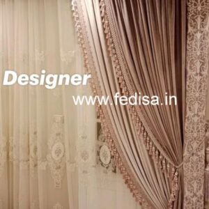 Burlap Valance Drapery Fabric Roman Curtains