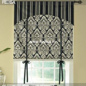 Blue Valances Burlap Curtains Kids Blackout Curtains