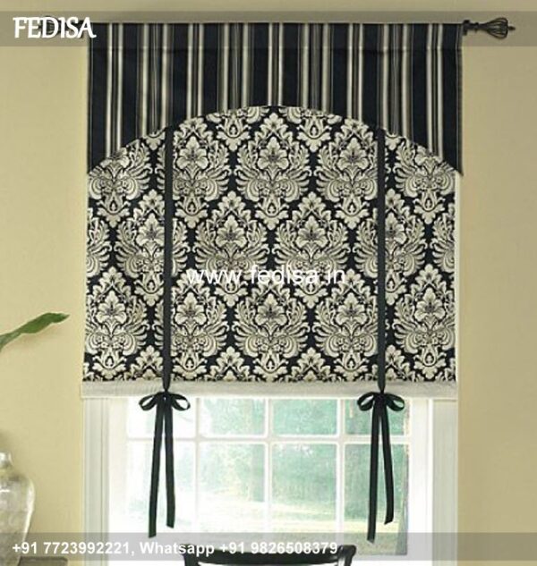 Blue Valances Burlap Curtains Kids Blackout Curtains