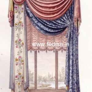 Side Light Curtains Drapery Fabric Roman Curtains