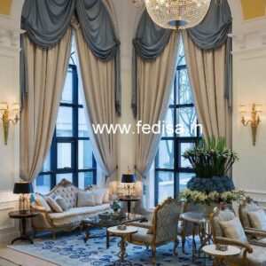 Room Parde Design Rose Gold Curtains Dark Green Curtains