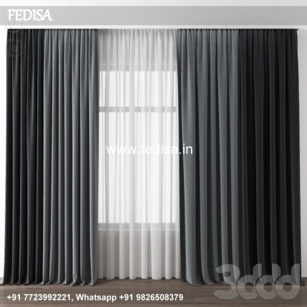 Bedroom Parde Design Drapery Fabric Roman Curtains