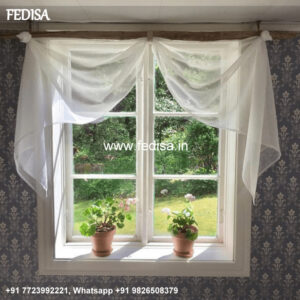 Modern Living Room Window Treatments Cotton Curtains Kitchen Valances