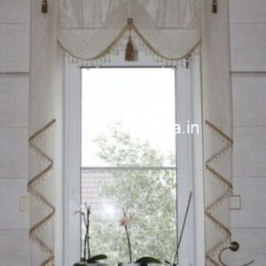 Parda Clip Design Rose Gold Curtains Dark Green Curtains