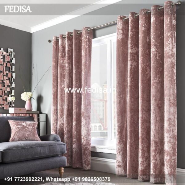Beautiful Parda Design Rose Gold Curtains Dark Green Curtains