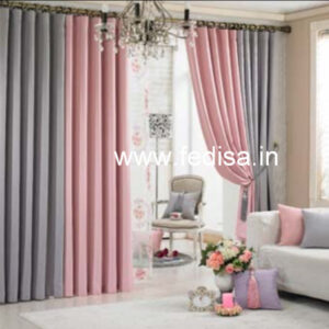 Balcony Parda Design Drapery Fabric Roman Curtains