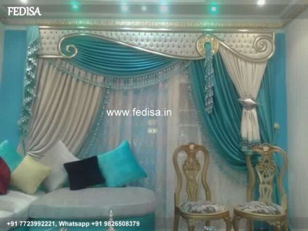 Window Parda Stand Design Drapery Fabric Roman Curtains